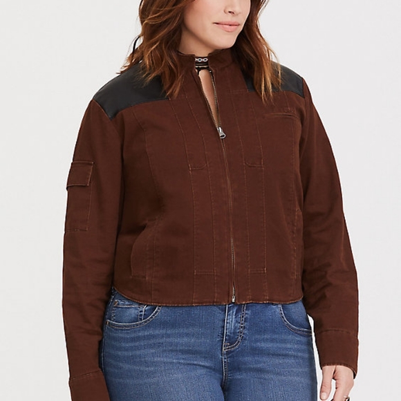 ISO! HER UNIVERSE STAR WARS SOLO BROWN JACKET - Picture 4 of 4